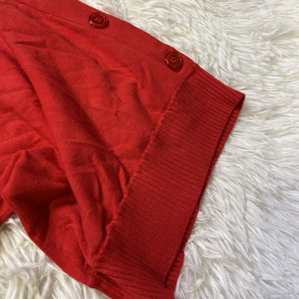 Extra Touch Women's Short Sleeve Double Layered Red White Shirt 3XL Cotton Blend